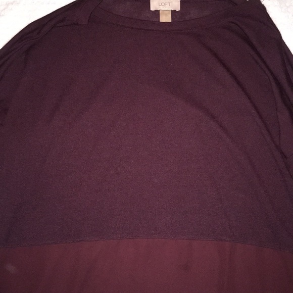 *BOGO ITEM * Ann Taylor Loft plum sweater - Picture 2 of 3